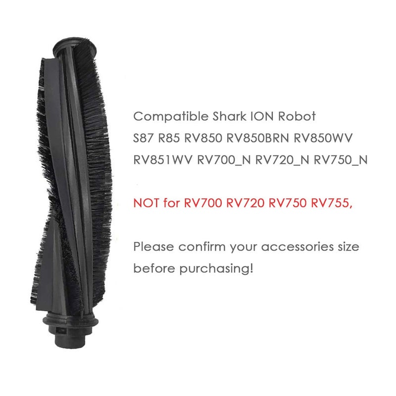BBT BAMBOOST قطعة استبدال فرشاة رئيسية تناسب مكنسة شيرك آيون روبوت S87 R85 RV850 RV850BRN RV850WV RV851WV RV700_N RV720_N RV750_N مجموعة ملحقات استبدال فرشاة الأسطوانة، 2 عبوة - Image 2